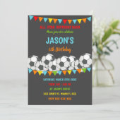 編集可能スポーツパーティー招待状 子供へ 招待状 (スタンド正面)