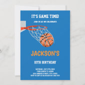 編集可能スラムダンクスポーツパーティー招待状 招待状 (正面)