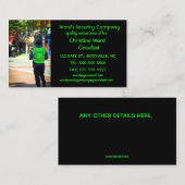 編集可能セキュリティ 名刺 (正面/裏面)