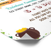 編集可能セントパトリックの日ポットラックフライヤー ポスター (角)