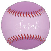 編集可能ソフトマグラデーションーヴおよび白文字スクリプト ソフトボール (正面)