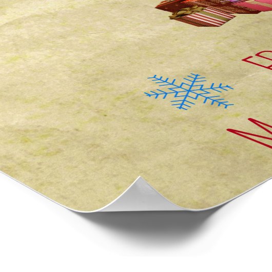 編集可能タウンツリー照明式 ポスター (角)