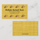 編集可能タコショップロイヤリティリワードカード ロイヤリティカード (正面/裏面)