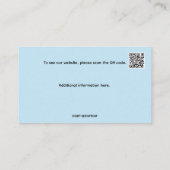 編集可能ダクト清掃サービス 名刺 (裏面)