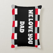 編集可能チェッカーボードパターン アクセントクッション (裏面(縦))