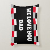 編集可能チェッカーボードパターン アクセントクッション (正面(垂直))