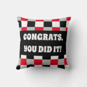 編集可能チェッカーボードパターン クッション (裏面)