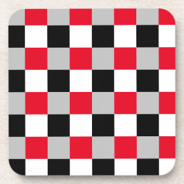 編集可能チェッカーボードパターン コースター
