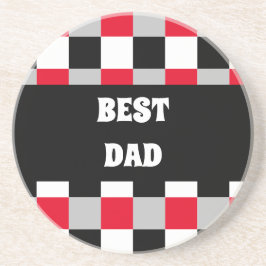 編集可能チェッカーボードパターン コースター