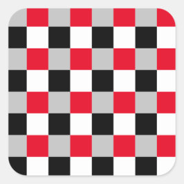 編集可能チェッカーボードパターン スクエアシール
