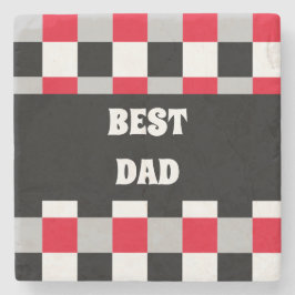 編集可能チェッカーボードパターン ストーンコースター