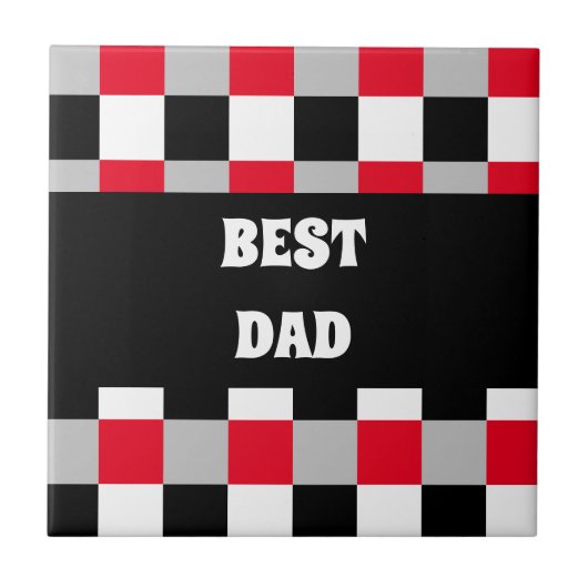 編集可能チェッカーボードパターン タイル (正面)