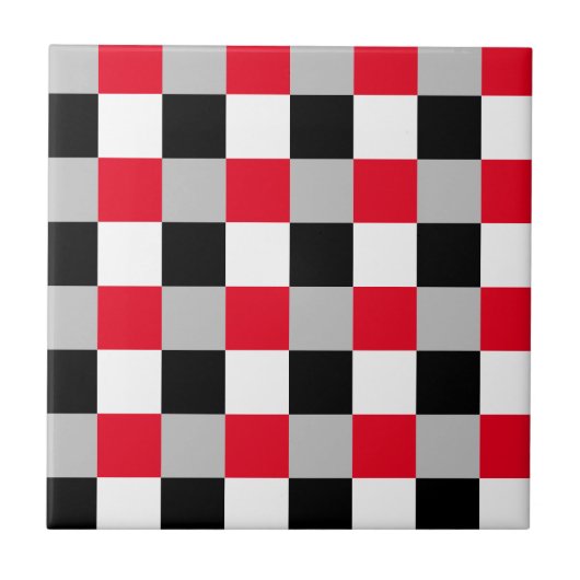 編集可能チェッカーボードパターン タイル (正面)