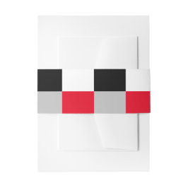 編集可能チェッカーボードパターン 招待状ベリーバンド