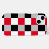編集可能チェッカーボードパターン Case-Mate iPhoneケース (裏面 (横))