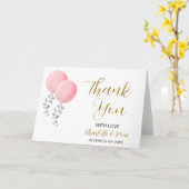 編集可能ツインガールズベビーシャワーサンキューカード カード (黄色い花)