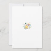 編集可能ツインベビーベビーシャワー招待状 招待状 (裏面)