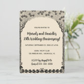 編集可能ツリーのアーチウェイ記念日 招待状 (スタンド正面)