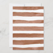 編集可能テディベアベビーシャワー招待状ブラウン 招待状 (裏面)