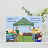 編集可能テールゲートパーティの招待状 招待状 (スタンド正面)