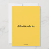 編集可能デイジー誕生日 招待状 (裏面)