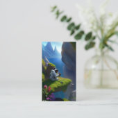 編集可能デジタルアーティストQRコード 名刺 (スタンド正面)