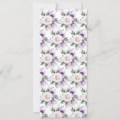 編集可能デジタルフローラ葬儀イベント 招待状 (裏面)