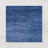 編集可能デニムブルーロゴビジネスサンキューカード エンクロージャーカード (裏面)