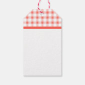 編集可能トマトチュトニーホームメイドリザース ギフトタグ (裏面)