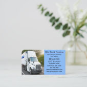 編集可能トラック運転学校インストラクター試験官 名刺 (スタンド正面)