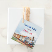 編集可能トレインの二乗ありがとうラベル フェイバータグ (インサイチュ)