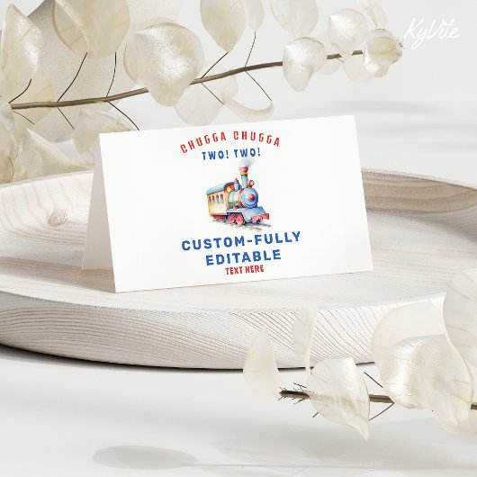 編集可能トレインアドベンチャー折り畳みフードテントカード カード