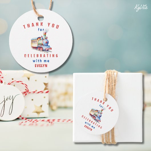 編集可能トレインアドベンチャー2nd誕生日ありがとう フェイバータグ