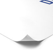 編集可能トレインテーマ誕生日カスタムの記号 ポスター (角)