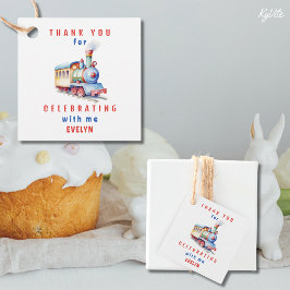 編集可能トレイン2nd誕生日サンスクリュラベル フェイバータグ