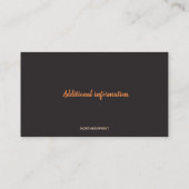 編集可能ドイツシェパードペットリゾートビジネスカード 名刺 (裏面)