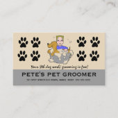 編集可能ドッグトリマーロイヤリティリワードカード ロイヤリティカード (正面)