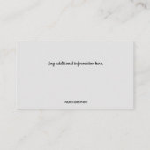 編集可能ドライウォール石膏シートロック仕上げ 名刺 (裏面)