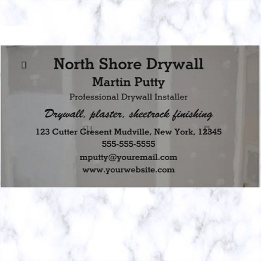 編集可能ドライウォール石膏シートロック仕上げ 名刺