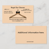 編集可能ドライクリーニング 名刺 (正面/裏面)