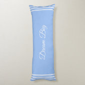 編集可能ドリームビッグ文字オンライトブルー ボディピロー (裏面 (縦))