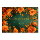 編集可能ドルイド結婚ヒル秋の座席表 テーブルナンバー (正面)