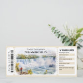 編集可能ナイアガラ秋チケットトリップ 招待状 (スタンド正面)