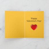 編集可能ノートパソコンインターネットデートすることバレンタインデー カード (内部)