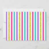 編集可能ハイファイブ誕生日フォト招待状 招待状 (裏面)