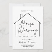 編集可能ハウスウォーミング招待状、ハウスウォーミング 招待状 (正面)