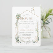 編集可能ハウスウォーミング招待状 招待状 (スタンド正面)