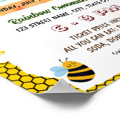 編集可能ハニービー新学期フライヤー ポスター (角)