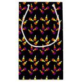 編集可能ハロウィーンキャンディーコーンパターン スモールペーパーバッグ (裏面)