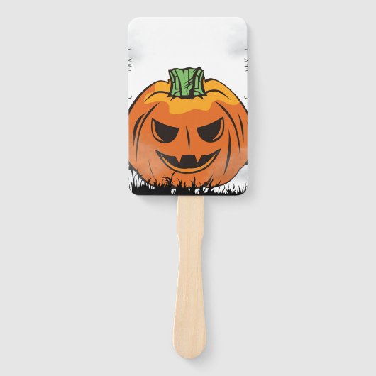 編集可能ハロウィーン招待状、ハローウィンパーティ ハンドファン (正面)